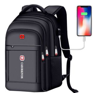 Large Capacity Computer bag backpack man Business Laptop Bag fashion travel bag pack With USB Charging Port School Bags For Boy beg lelaki