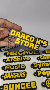 [3-8 Letters] 3D Name Keychain Personalized / Customized - Draco X