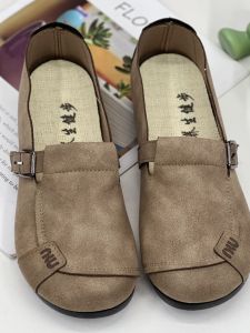 รองเท้าส้นแบนแบบสวมสำหรับผู้หญิง YNENERSIE สวมใส่สบาย พื้นนุ่ม รองเท้าลำลองแบบสวมสบาย แฟชั่นฤดูใบไม้ผลิและฤดูใบไม้ร่วง