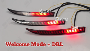 Proton Saga MC3 (Facelift 2025-2026) V2 Reflector Rear Bumper LED Dynamic LED Daylight DRL Running Signal Brake Light