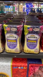 Sunview California Grown Raisins Medley Jumbo Size 425g - Gluten-Free Non-GMO Healthy Snack
