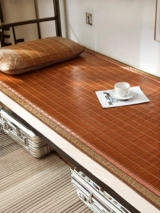 Summer Bamboo Mat for Dormitory Use Dual-Sided Foldable
