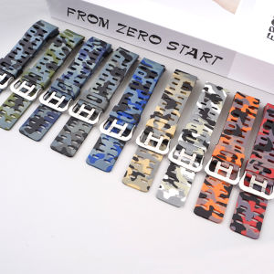 22Mm dây đeo tháo nhanh Cho Samsung Galaxy Xem 4 Bánh S3 Huawei GT3 Pro silicon dây Camo Cho Seiko Phổ Watchband Mới