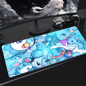 Bandai | Pokemon Chikorita Bulbasaur Anime Mouse Pad Large Gaming Desk Mat Keyboard Laptop Desktop Protector Home Office Gamer Decor Gift