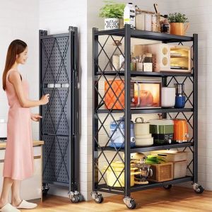 DANBIYIN | No-assembly Foldable Kitchen Storage Shelving