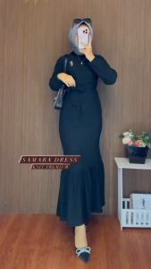 .. promo SAMARA GAMIS DUYUNG BAHAN KNITS PREMIUM BAJU MUSLIM WANITA KEKINIAN BUSANA DEWASA TERBARU