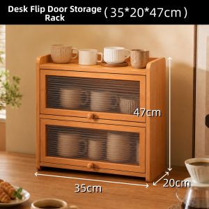 ZHU OU JI | Desk Cup Organizer Dust-proof Shelf