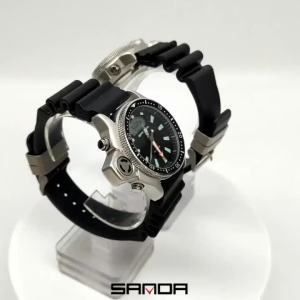 Sanda | SANDA 3008Sport Men Quartz Digital Watch Creative Diving Watches Men Waterproof Alarm Watch Dual Display Clock Relogio Masculino