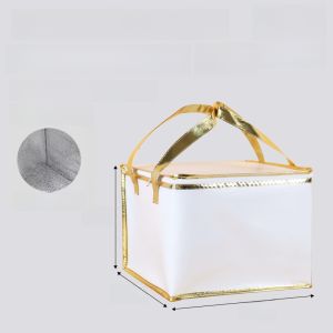 Outdoor Handheld Insulated Bag for BBQ Seafood Delivery Cold Preservation Cake Storage Bag Chinese Style Home Use Travel Bag