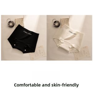 MiiOW | Pure Cotton Antibacterial High Waist Briefs Womens Boxer Shorts Breathable Comfortable Underwear For Young Women