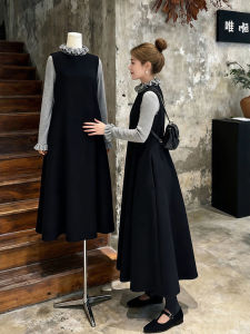 XUECAIQI | Stylish Autumn Korean Set Simple Age-reducing Lace Dressy Two-piece