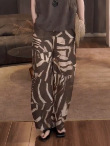 MANMI | Stylish Unique Retro Print Casual Pants