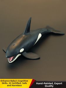 MENGSILE | Realistic Solid Childrens Toy Model of Orca Whale