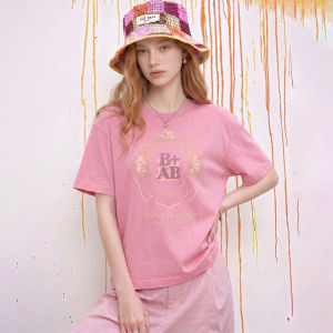 Vintage Retro Print Loose Short Sleeve Casual Slim T-shirt