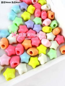 Handmade Beading Materials for Kindergarten DIY Acrylic Star And Heart Shaped Beads  out New Fashion Jewelry Accessories