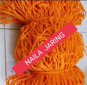 JARING PENUTUP BAK TRUK TALI TAMBANG PLASTIK 4MM DIAMETER LUBANG 14 CM X 14 CM UK 4M X 6M