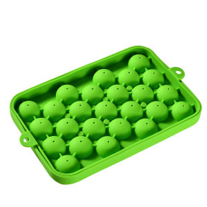 25 Ice Boll Silicone Mold Frozen Whiskey Ball Ice Cube Mold with Cover Easy to Demould Tray Box Making Kitchen Tools Accessories