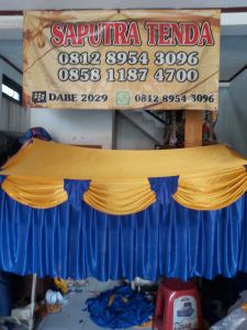 Taplak Meja Prasmanan atau Taplak Meja Pakai Poni atau Cover Meja Catring