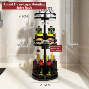 BANGJIE | Rotatable Kitchen Storage Rack