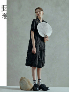Stylish Unique Jacquard Loose Casual Dress
