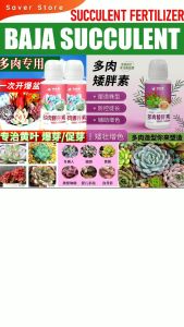 Succulent Budding & Compacting Hormone Organic Fertilizer Baja Succulent Hormon Tunas & Kerdil Sukulen 多肉爆芽素 + 多肉矮胖素