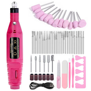 LULAA Điện Máy Khoan Móng Tay Bộ Di Động USB-Cáp Dũa Móng Tay Máy Dụng Cụ Xoay Làm Móng Tay Bộ Dành Cho Nữ Quà Tặng Giáng Sinh