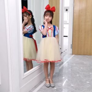 New Snow White Dress For Kids Girls Princess Costume Cosplay Costume Christmas Party Birthday Dresses