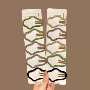 Womens Cloud Shape Hair Clips Front Bangs Back Headwear BB Comb One Word Clip Stylish Hair Accessories 2023 New Style