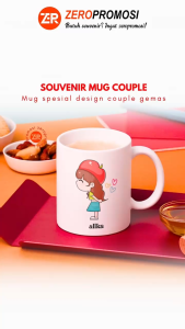 Hadiah Mug Couple Standart - Kado Mug Sepasang