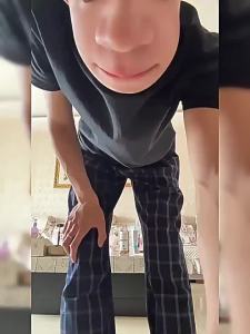 Plaid Casual Tapered Straight Men Pants Summer Lightweight