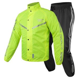 Quick Wear-off Rainy Day Protection Motorcycle Raincoat and Trousers Set
