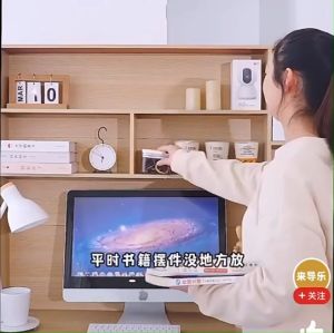 โต๊ะทำงาน โต๊ะสำนักงาน โต๊ะคอมพิวเตอร์ ชุดโต๊ะทำงานเข้ามูม พร้อมชั้นวางของ โต๊ะอ่านหนังสือ โต๊ะทำงาน โต๊ะ โต๊ะคอม พร้อมส่ง