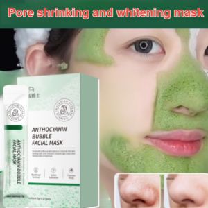 🔥12 pieces/box🔥Anthocyanin bubble mask tighten pores nourish skin white and clear/Face Mask bubble mask deep cleaning oil control Anthocyanin bubble mask bubble mask 12 pieces tighten pores deep cleaning oil control moisturizing