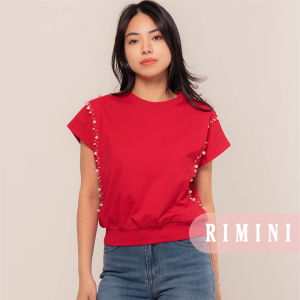 RIMINI - Atasan Wanita Casual Pearl Cap Sleeves Size XS-3XL - Betty Top CC32444-1