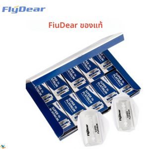 FljDear ใบมีดโกนสแตนเลสแบบเก่าคู่มือใบมีดโกนสองด้านทําผมเครื่องมือร้านตัดผม