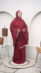 Mukena Polos Katun Rayon Mukena Dewasa Rayon Arsy Mukena Renda Bali Katun Rayon Premium Viscose Mukena Adem Treveling