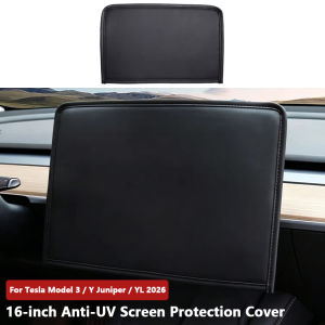 16-inch Screen Protection Cover For Tesla Model 3 / Y / YL 2026 Anti-UV Sunshade Center Console Navigation Display Dust Case