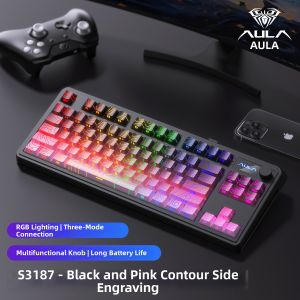 AULA | 3-Mode Wireless Bluetooth Silent Gaming & Office Keyboard