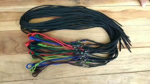 เชือกมัดขาไก่ (แบบถักรังหนอน) เชือกผูกขาไก่ เชือกล่ามขาไก่