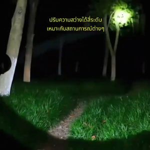 ไฟฉาย LED สว่างมาก ไฟฉายกำลังสูง ไฟด้านข้างพกพา ไฟฉาย 15000mAh P70 สี่แกน ไส้ตะเกียงสว่างมาก 5000 เมตร ระยะไกลมาก ไฟฉายแบบชาร์จไฟได้