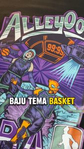 Baju NBA Lebron James Parodi | THE ALLEY OOP | Fintage Studio | Miami Heat | Lebron James | Dwayne Wade