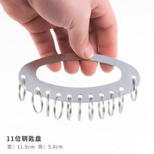 Stainless Steel Key Board Key Holder Key Tagging Key Classification Management Storage Key Ring Circle Markable Keychain