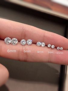 SRRMHYN | Simple Versatile White Zircon Earrings