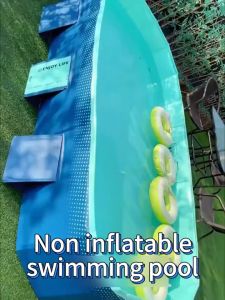 【Foldable】Foldable Swimming Pool For Kids Non Inflatable Swimming Pool For Kids 3 Layers Thicken Swimming Pool，Inflatable-free foldable childrens Swimming Pool for home use baby swimming bucket large outdoor family swimming pool with stand Water park