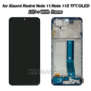 TFT/OLED For XiaoMi Redmi Note 11-Note 11S 4G/5G 2201117TG 2201117SG LCD Display Touch Screen Frame Battery Cover Housing