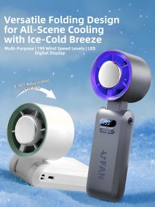 「China Plug」Portable Ice-Cooling Mini Handheld Fan