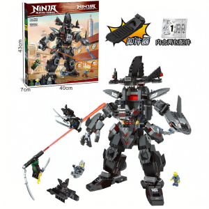LELE BROTHER | Ninja Dark Warrior Mech Building Bricks Toys