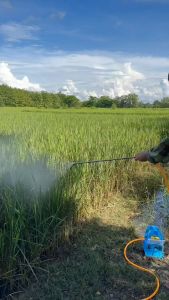 ปั๊มน้ำแรงดันสูงพกพา 12V 12บาร์ พร้อมสายหนา 3ชั้น และเครื่องพ่นยาแบตเตอรี่