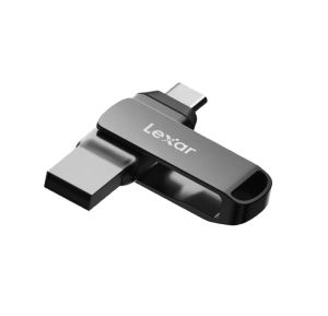 Lexar Metal Flash Drive 64G 128G for Computer Mobile Phone OTG Dual Use Type-C Storage Disk USB3.2 High Capacity Secure Encryption