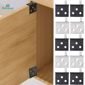 2/4Sets Invisible Cabinet Door Hinges Stainless Steel Rotation Shaft L-shaped Corner Code Cupboard Concealed Upper Lower Hinge